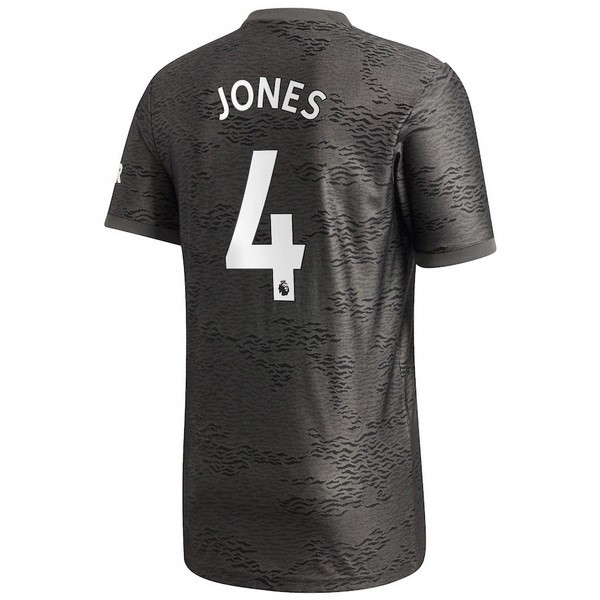 Camiseta Manchester United NO.4 Jones 2ª Kit 2020 2021 Negro
